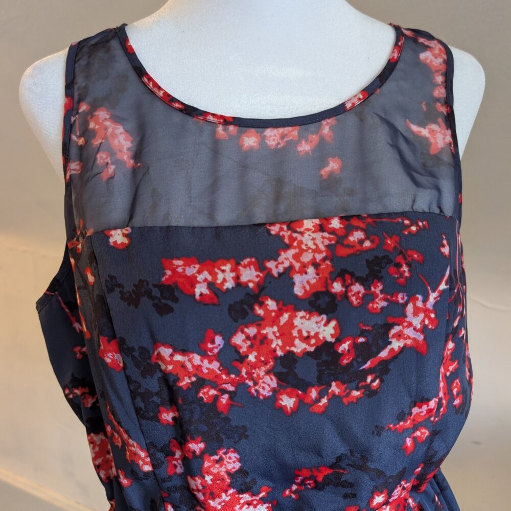 guess tasha sakura floral mesh dress ASO teen wolf lydia martin (size 8) - Picture 5 of 7